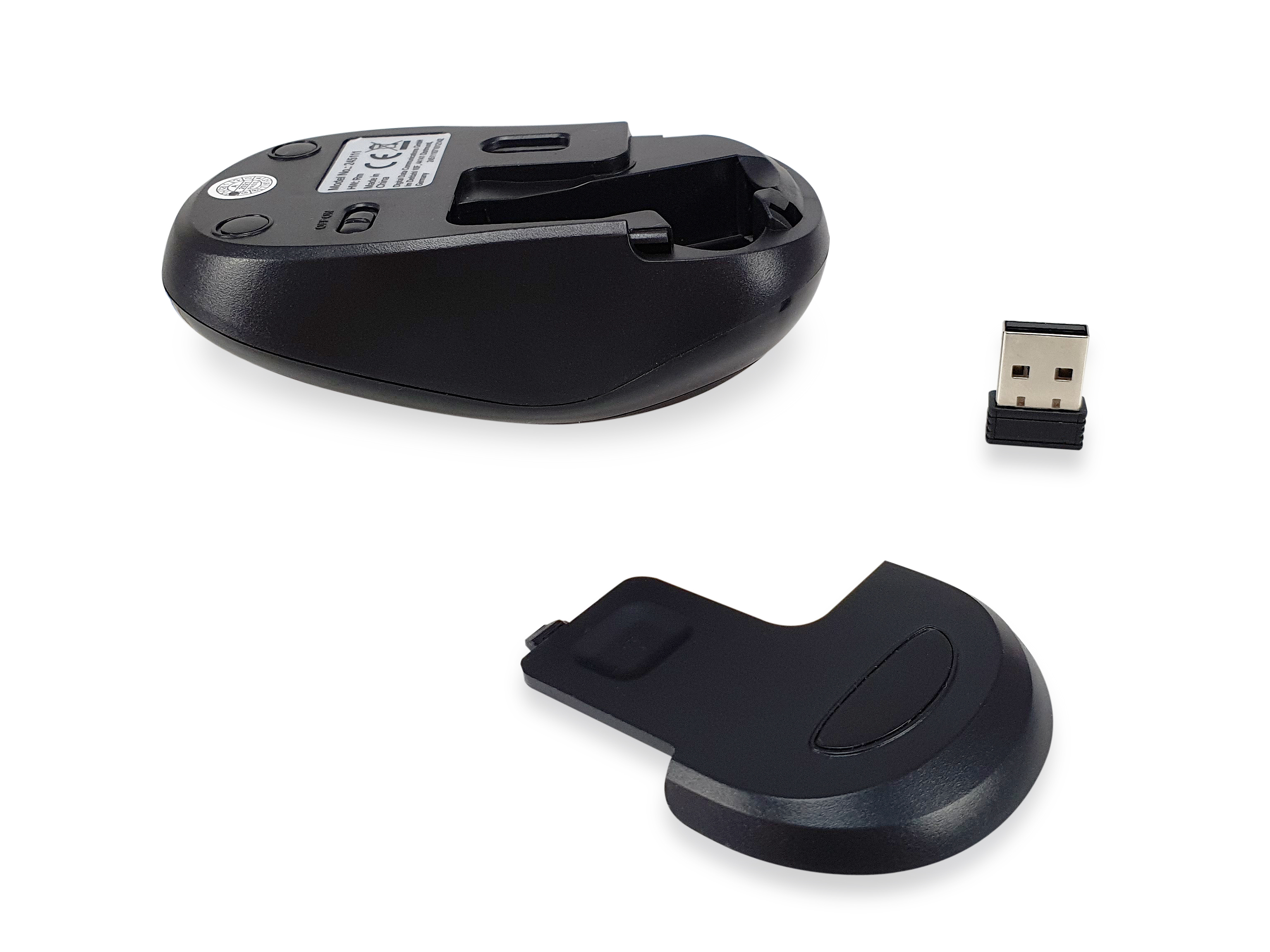 Equip Kabellose komfort-maus - Beidhändig - Optisch - RF Wireless - Schwarz, Ansicht 4