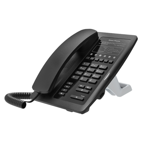 Fanvil Hoteltelefon H3W schwarz - VoIP-Telefon - SIP