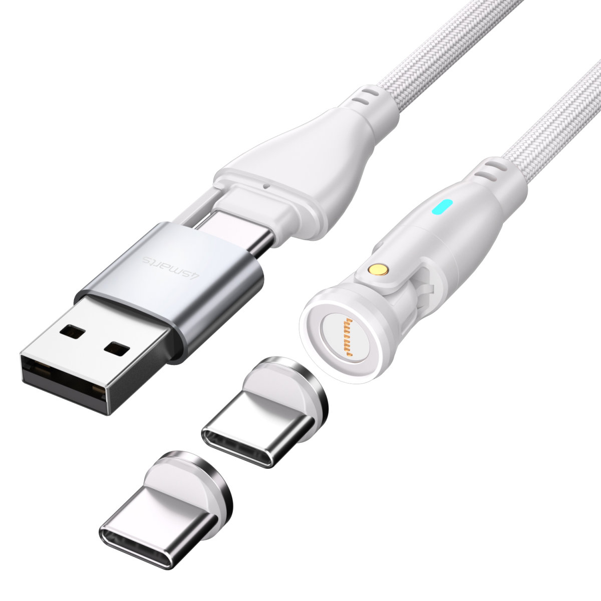 4smarts USB-Kabel C/A 540° Magnetkabel GravityCord 100W - Kabel - Digital/Daten, Ansicht 2