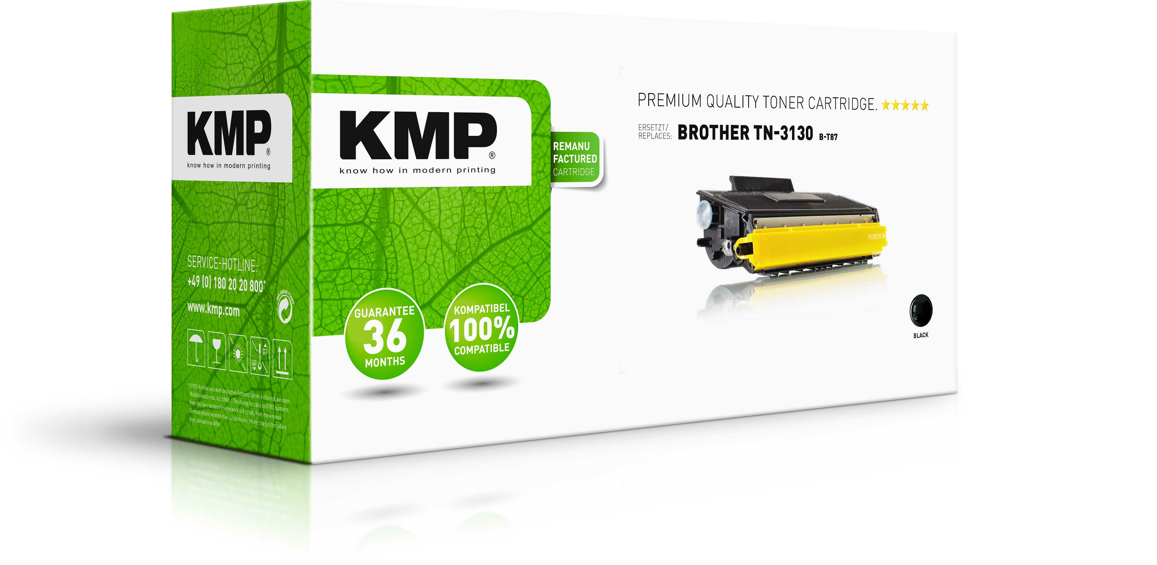 KMP B-T15 - Schwarz - kompatibel - Tonerpatrone (Alternative zu: Brother TN3170), Ansicht 3