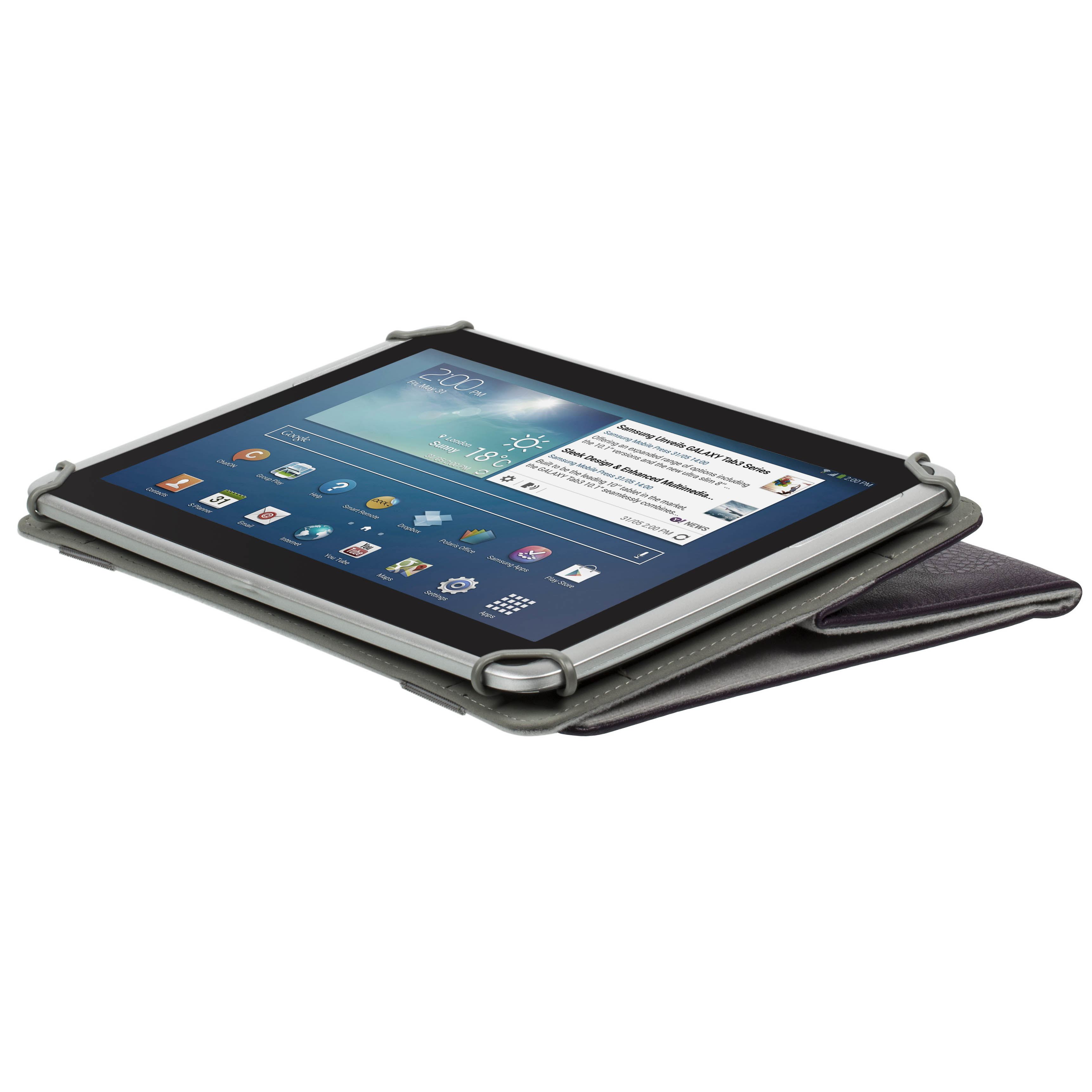 rivacase Riva Case Orly 3017 Universal - Flip-Hülle für Tablet - Violett, Ansicht 2