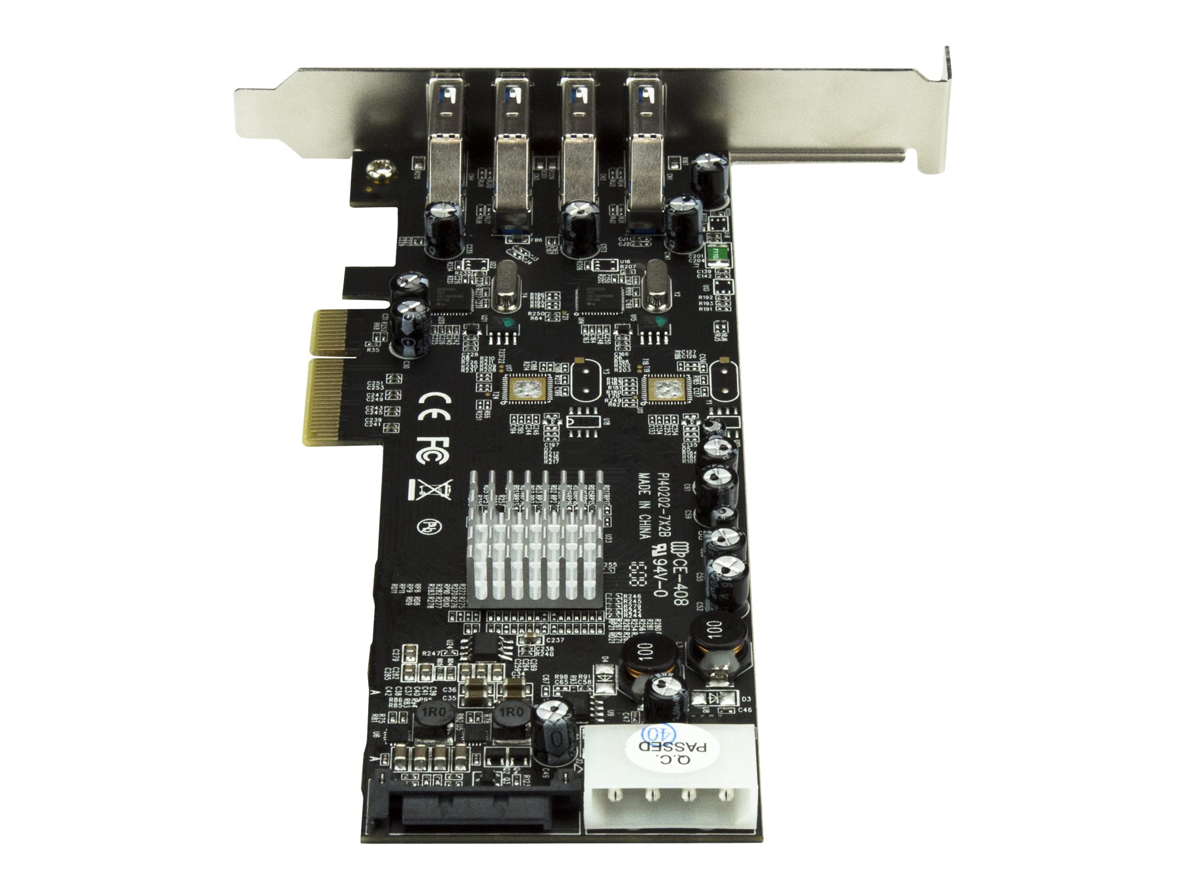 StarTech.com 4-Port USB 3.0 PCI Express Card Adapter - PCIe SuperSpeed USB 3.0 Expansion Card w 2 Dedicated 5Gbps Channels (PEXUSB3S42V)