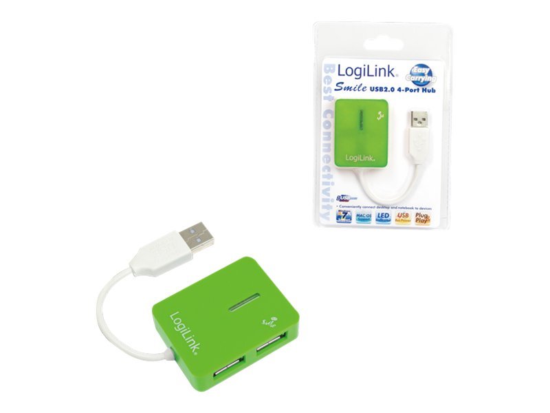LogiLink USB-HUB  ZollSmile Zoll 4-Port o. NT grün