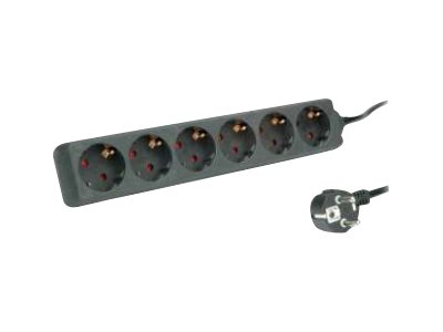 ROLINE Steckdosenleiste - Wechselstrom 250 V - 3600 Watt - Eingabe, Eingang CEE 7/4 - Ausgangsanschlüsse: 6 (3 x CEE 7/4)