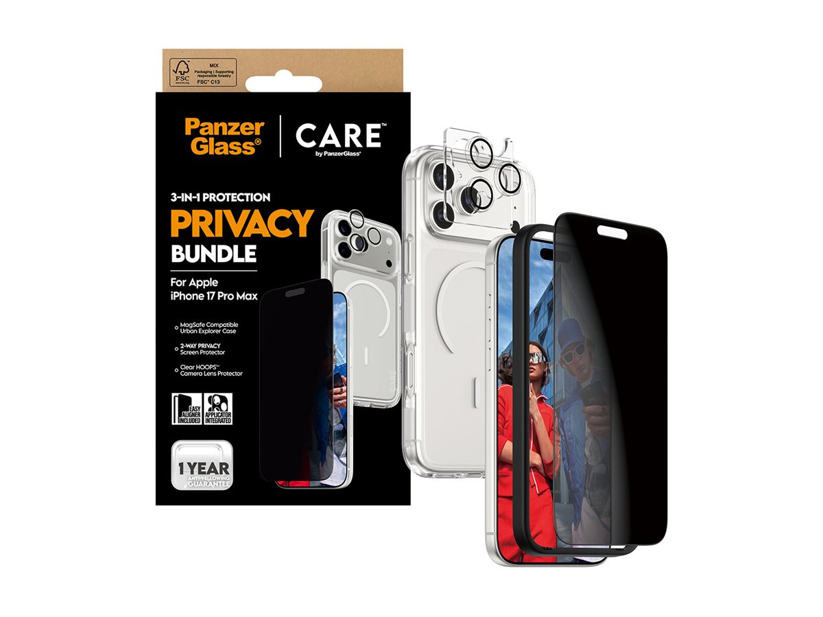 PanzerGlass CARE 3-in-1 Flagship Privacy Bundle iPhone 17 Pro Max, Ansicht 2