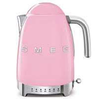 SMEG KLF04PKEU - 1,7 l - 2400 W - Pink - Kunststoff - Edelstahl - Regelbare Temperatur - Wasserstandsanzeige
