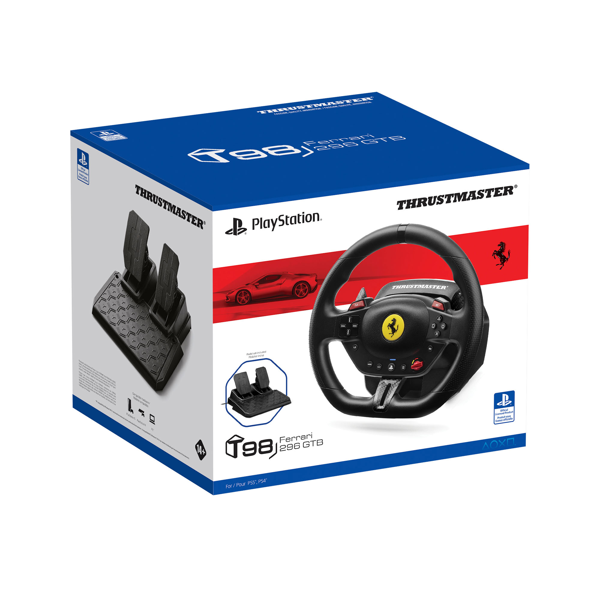 ThrustMaster T98-P Ferrari 296 GTB - Lenkrad, Ansicht 4
