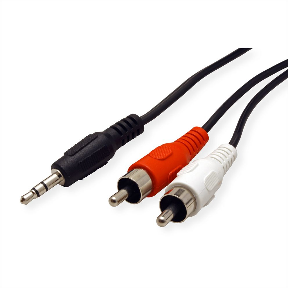 ROLINE Audiokabel - Stereo Mini-Klinkenstecker männlich zu RCA männlich - 10 m, Ansicht 2