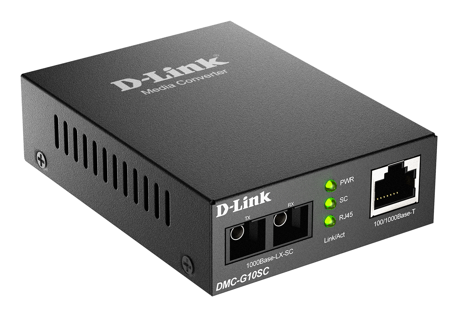 D-Link DMC G10SC - Medienkonverter - GigE - 10Base-T, 1000Base-LX, 100Base-TX, 1000Base-T, Ansicht 2