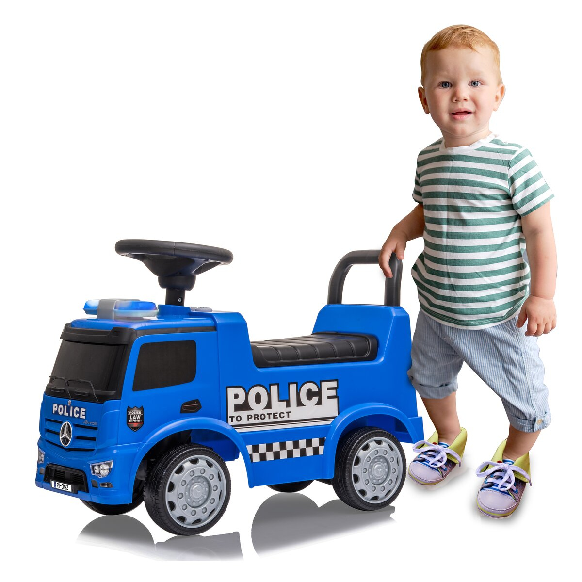 JAMARA Mercedes-Benz Antos Police - 1 Jahr(e) - 4 Rad/Räder - Blau - Batterien erforderlich, Ansicht 3