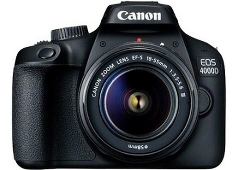 Canon EOS 4000D 18Megapixel Sort Digitalkamera