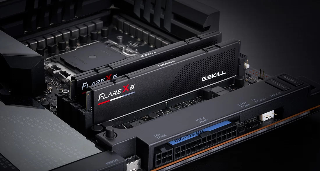 G.Skill DIMM 32 GB DDR5-6000 2x 16 Dual-Kit schwarz F5-6000J2836G16GX2-FX5 Flare X5, Ansicht 2