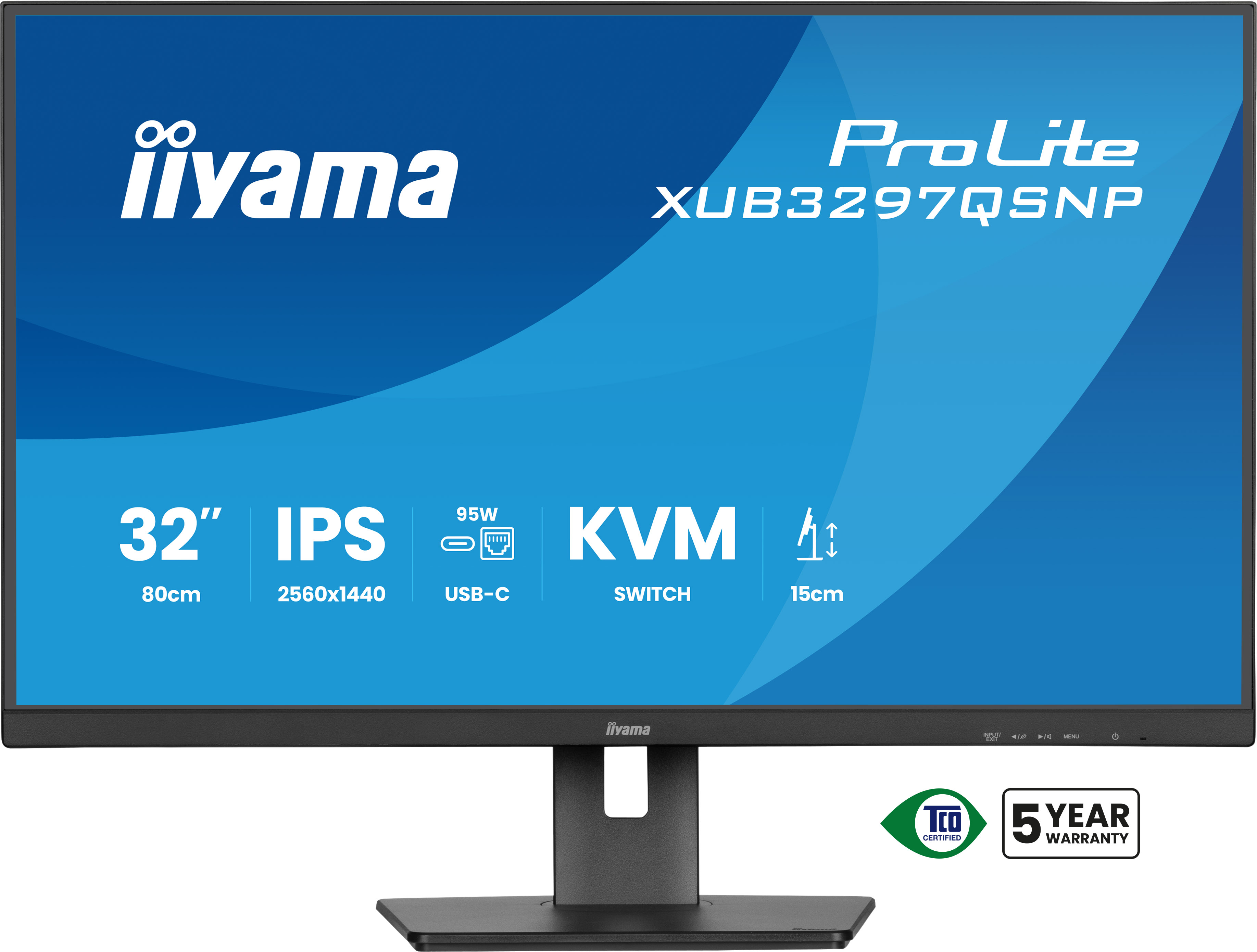Iiyama ProLite XUB3297QSNP-B1 - LED-Monitor - 81.3 cm (32), Ansicht 4