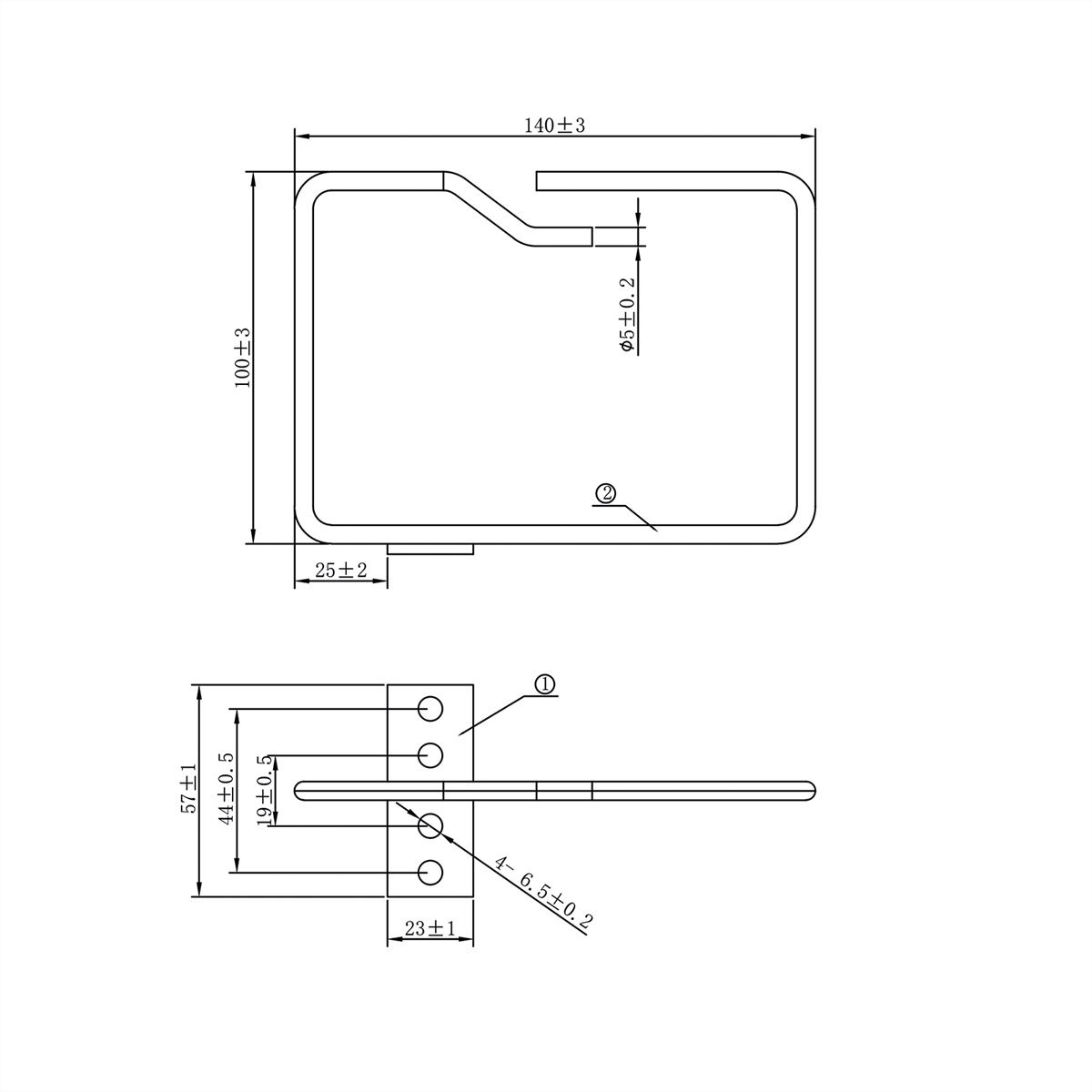 ROLINE 26300010 - Kabelführungsbügel 140 x 100 mm Metall, Ansicht 2