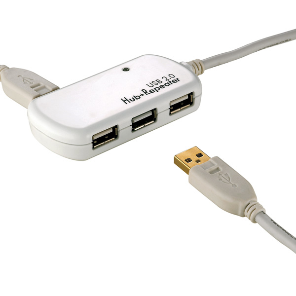 ROLINE USB 2.0 4-Port Hub mit Repeater - Hub, Ansicht 4