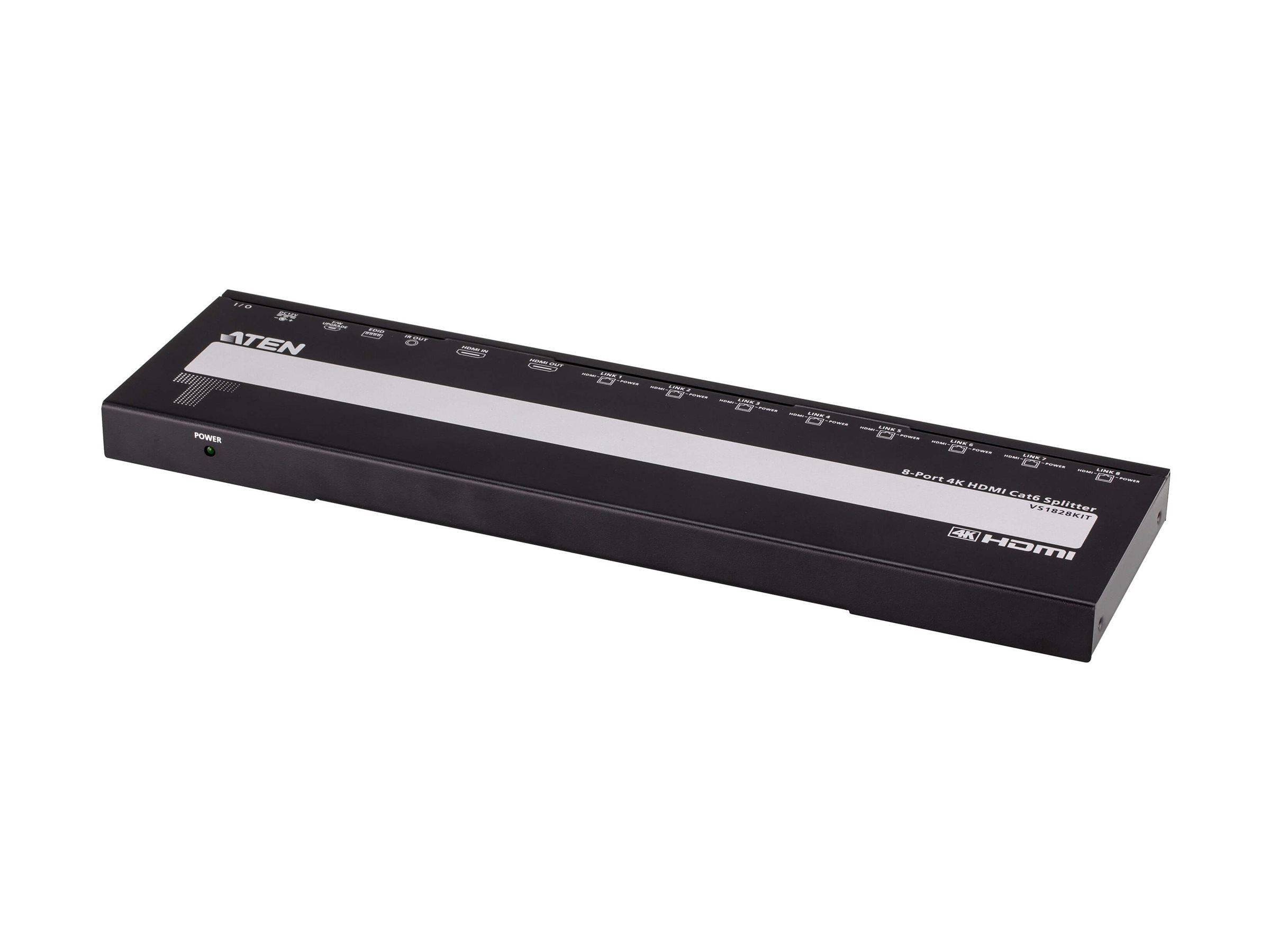 ATEN VS1828KIT 8-Port 4K HDMI Cat6 Split 8 x Receiver 1 Transmitter - 8-Port, Ansicht 3