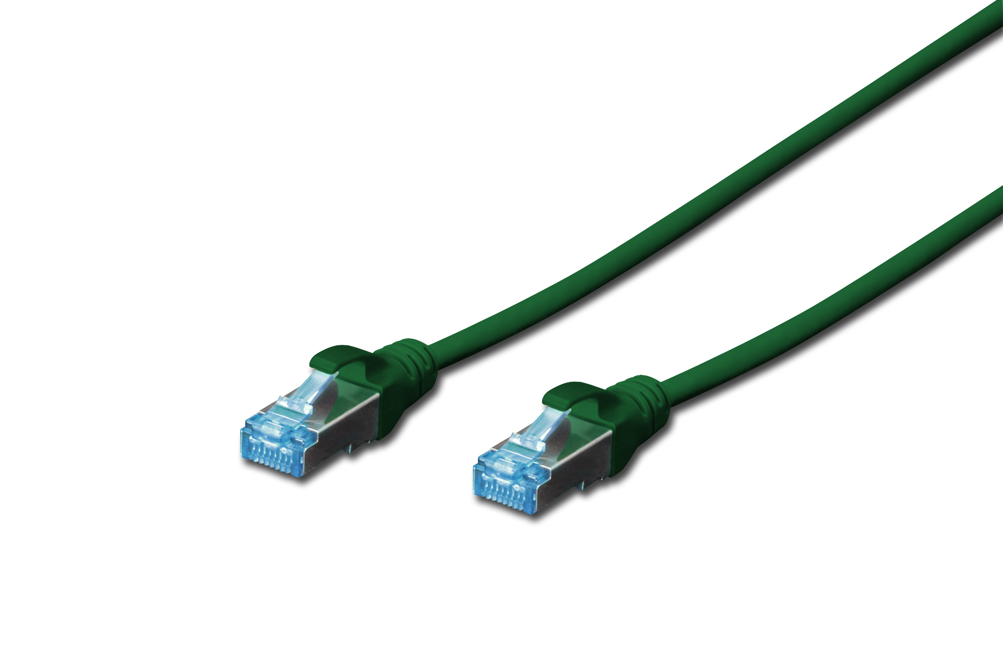 DIGITUS CAT 5e SF/UTP Patchkabel, 0,5 m, Cat5e, SF/UTP (S-FTP), RJ-45, RJ-45, Grün