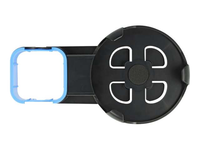 Delock Klammer - für Smart Speaker - Kunststoff - Schwarz Blau - Wandmontage - für Amazon Echo Dot (3rd Generation)