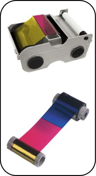 Evolis High Trust 1/2 YMCKO Color Ribbon - YMCKO - Druckband (farbig, Half-Panel), Ansicht 2