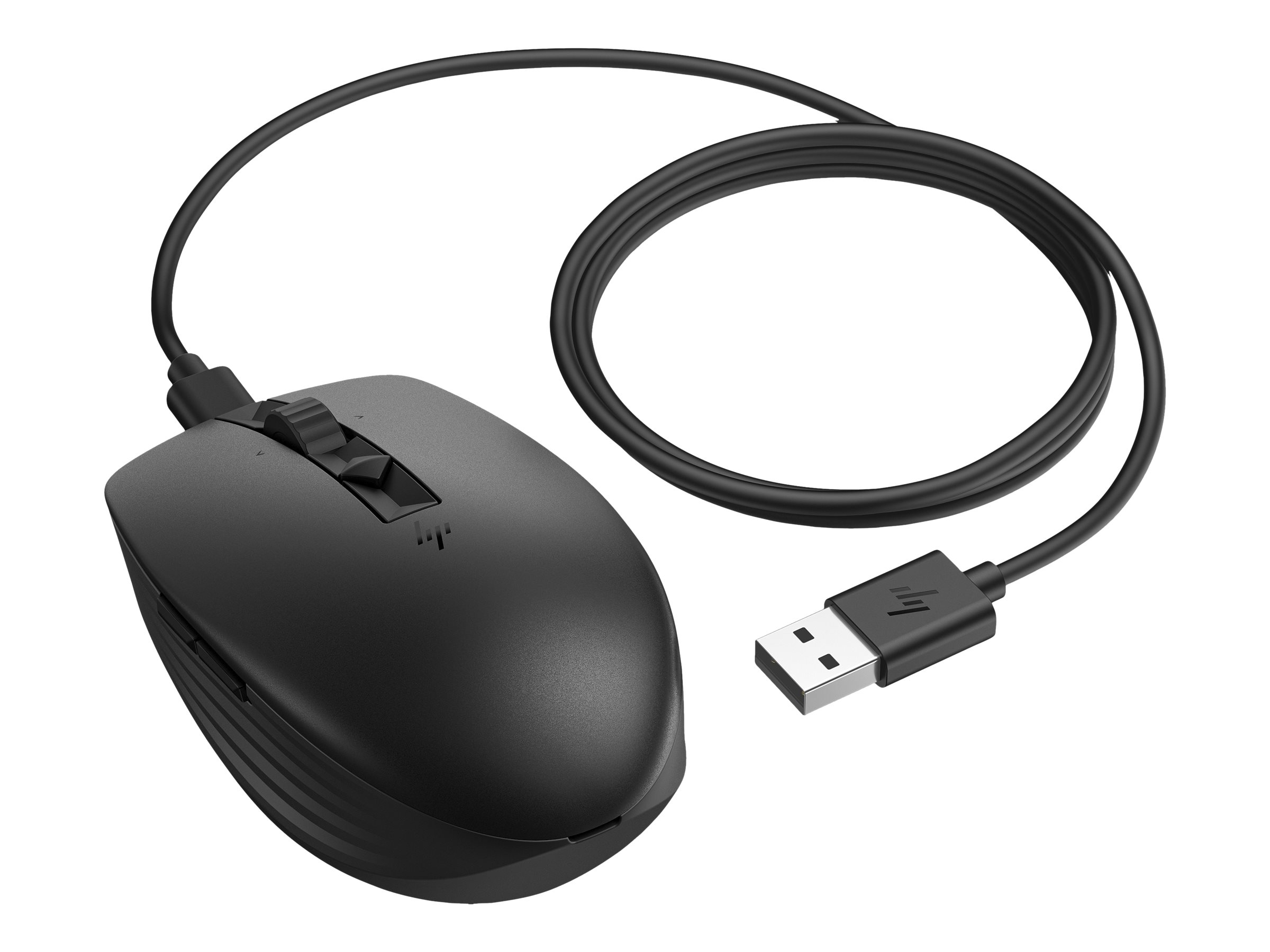HP 715 - Maus - mehrere Geräte wiederaufladbar - 7 Tasten - kabellos kabelgebunden - Bluetooth 3.0 2.4 GHz - kabelloser Empfänger (USB)