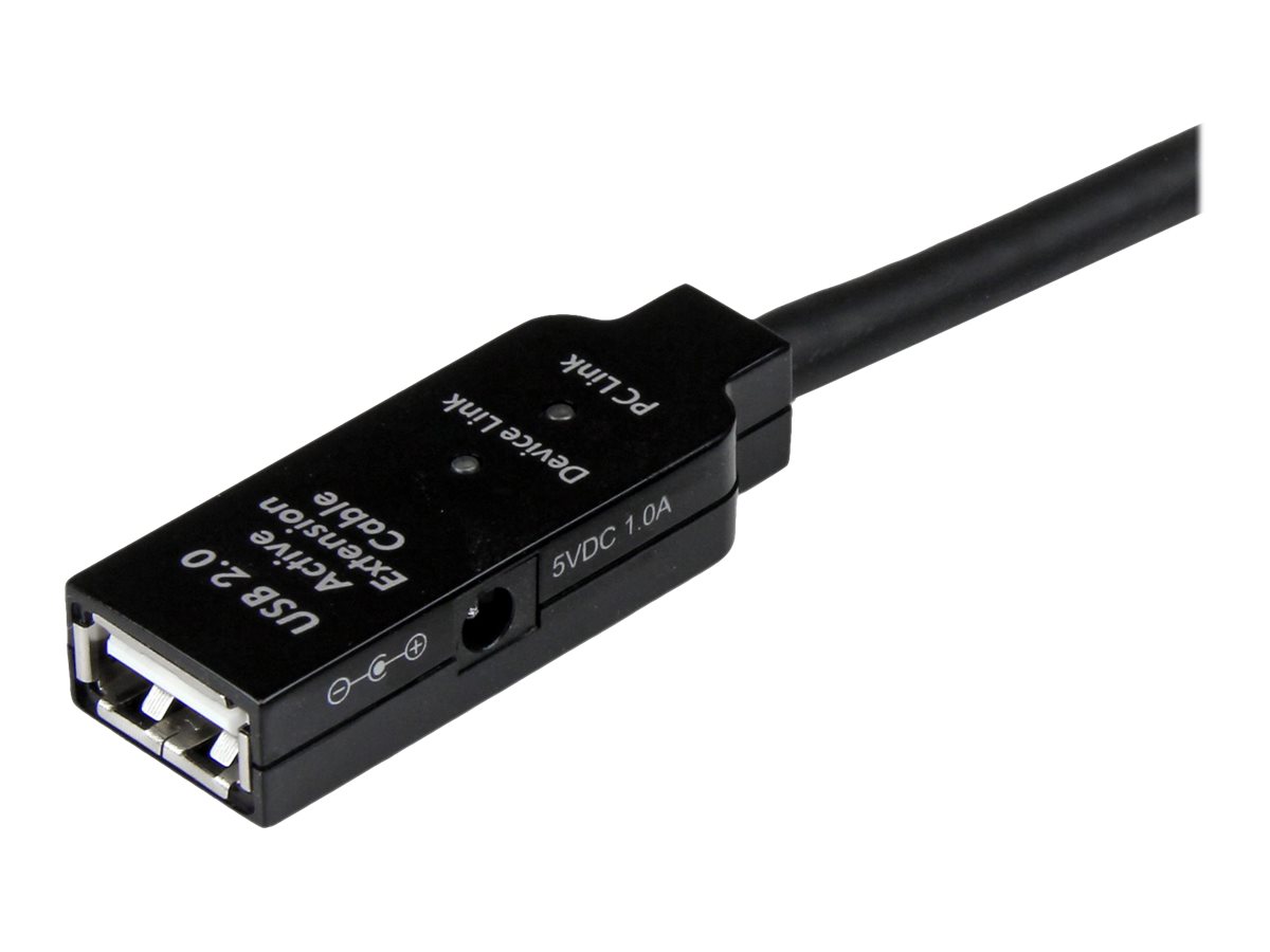 StarTech.com 10m aktives USB 2.0 Verlängerungskabel - St/Bu - USB Verlängerung / Repeater Kabel - USB-Verlängerungskabel - USB (W)