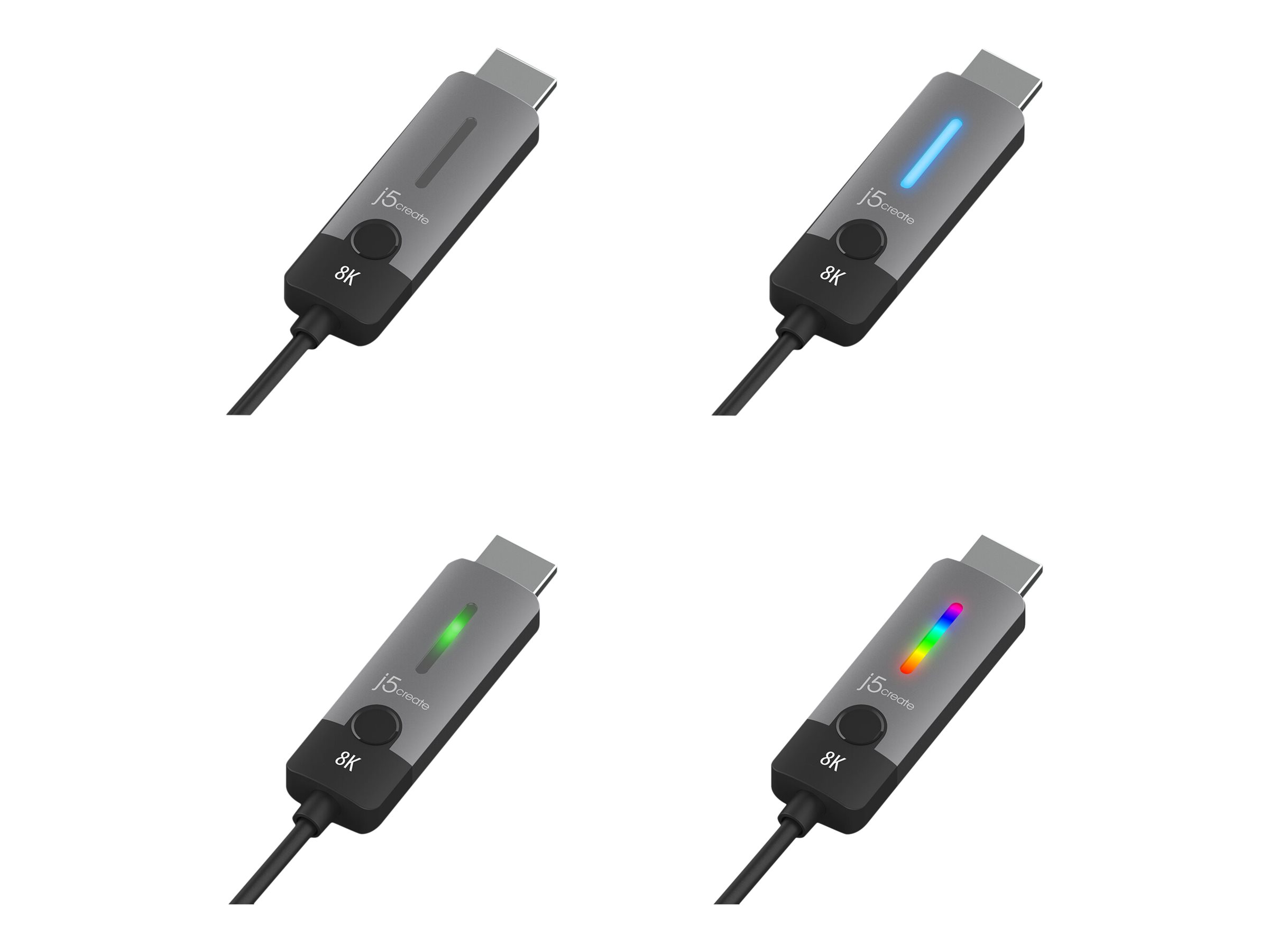 j5create JCC157 - Adapterkabel - 24 pin USB-C männlich zu HDMI männlich - 1.8 m - abgeschirmt - Weltraum grau/schwarz, Ansicht 2