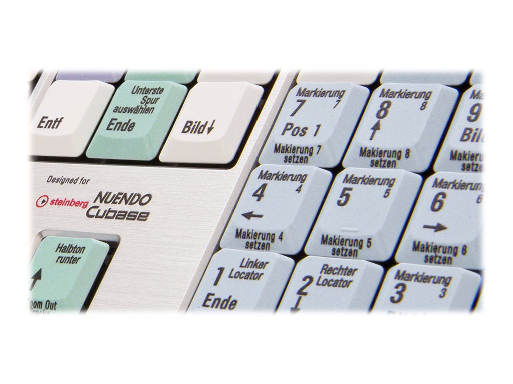 Logickeyboard Cubase / Nuendo Slim Line - Tastatur - TL: Deutsch, QWERTZ, Ansicht 3