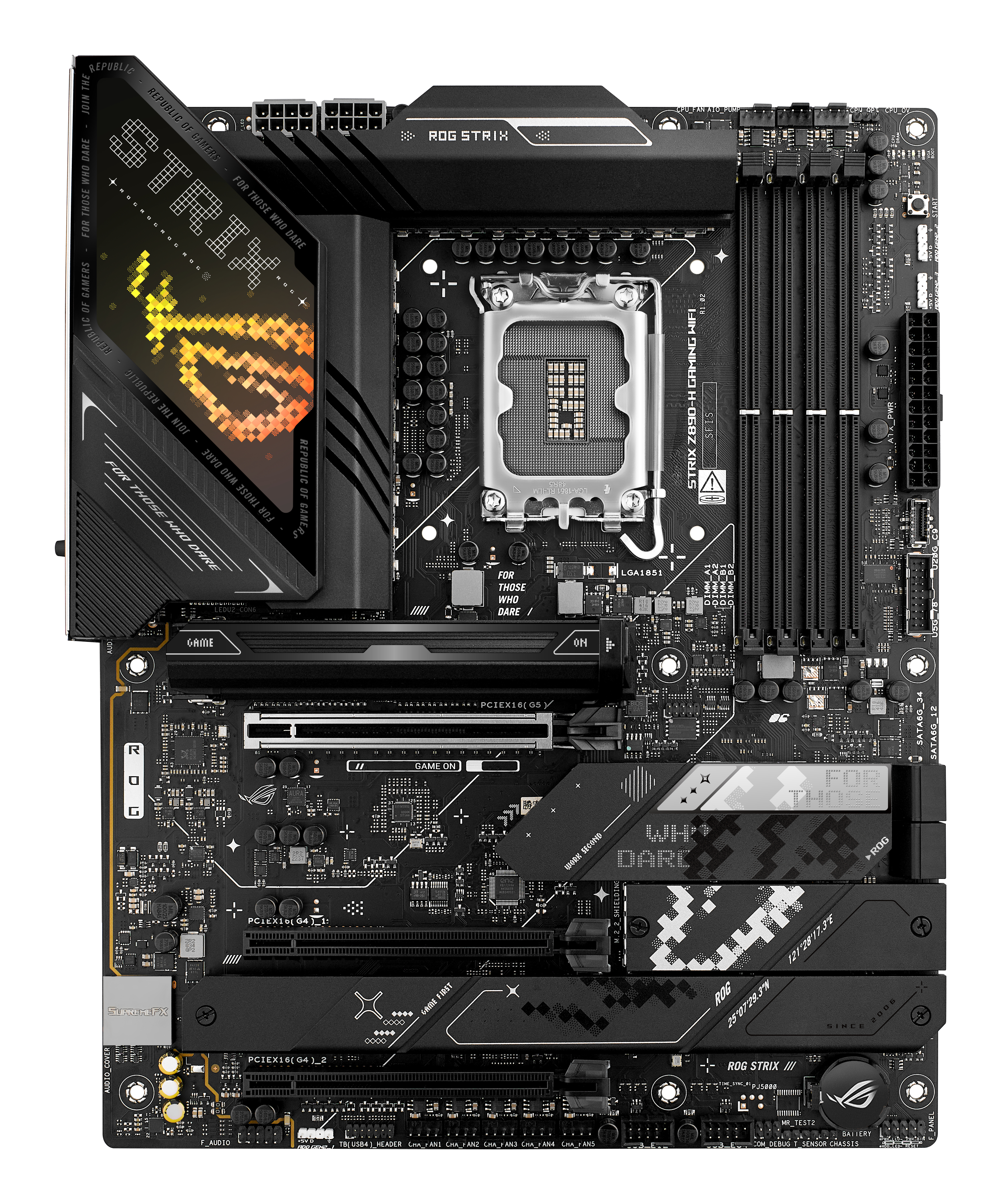 ASUS ROG STRIX Z890-H GAMING WIFI - Motherboard - ATX - LGA1851-Sockel - Z890 Chipsatz, Ansicht 3