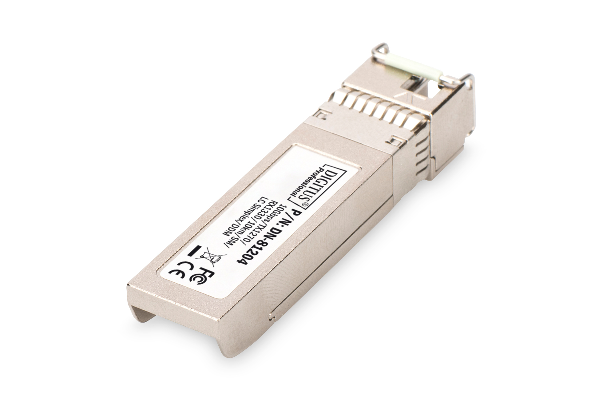 DIGITUS SFP+ 10 Gbps Bi-direktionales Modul, Singlemode, TX1270/RX1330, 10 km, Ansicht 4