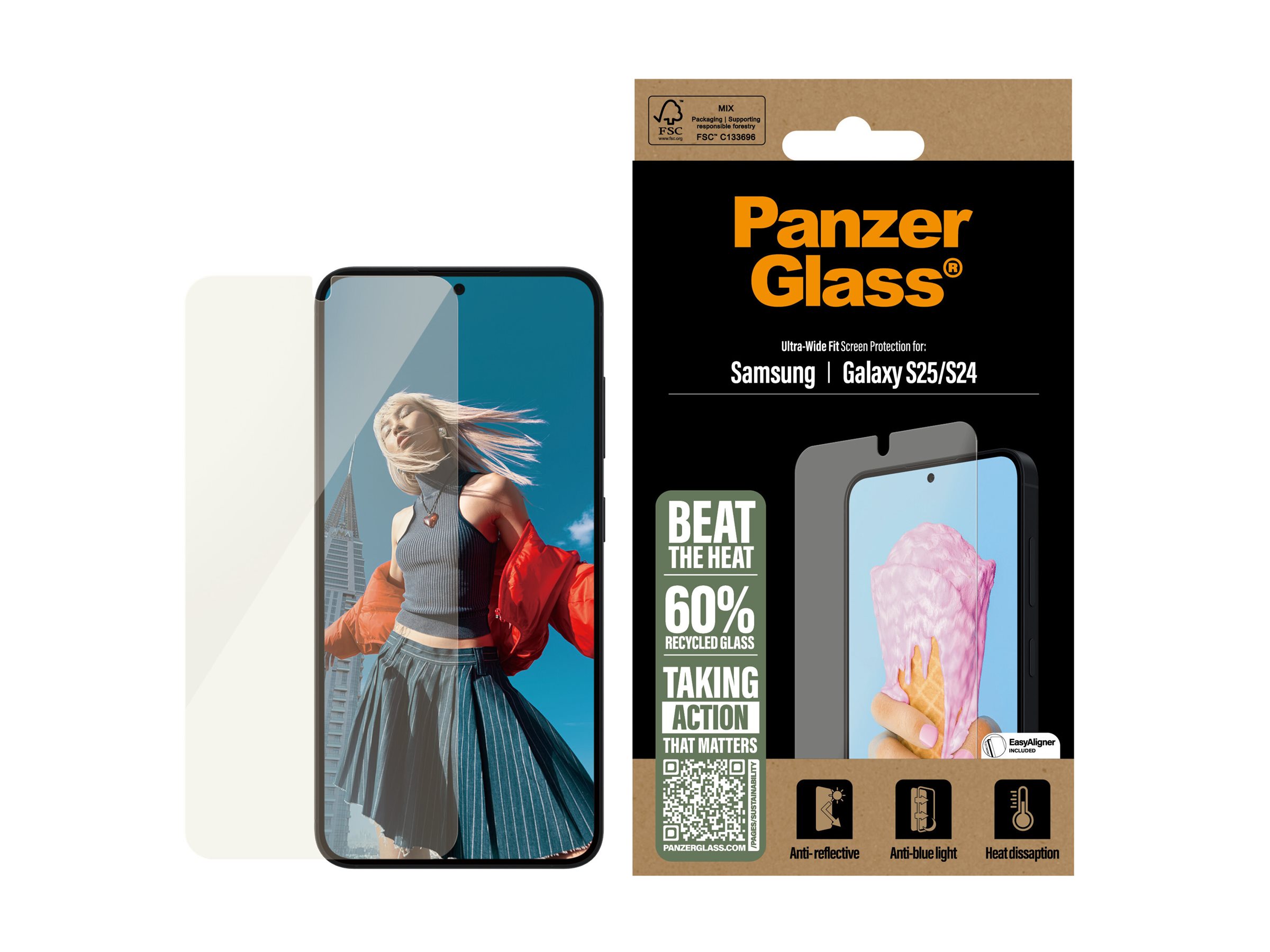PanzerGlass Bildschirmschutz für Handy - ultrabreite Passform, Ansicht 3