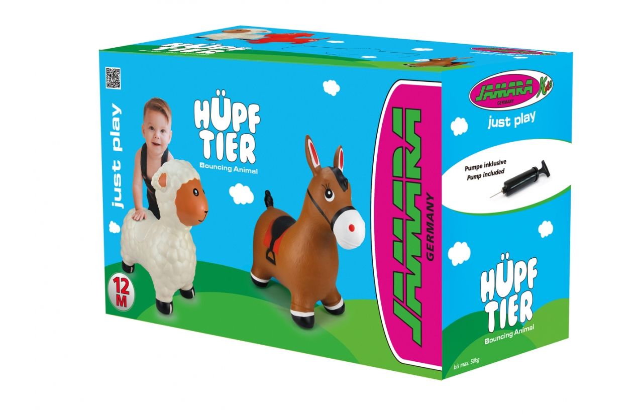 JAMARA Hüpftier Pferd braun mit Pumpe - Tiere - 1 Jahr(e) - Braun, Ansicht 2