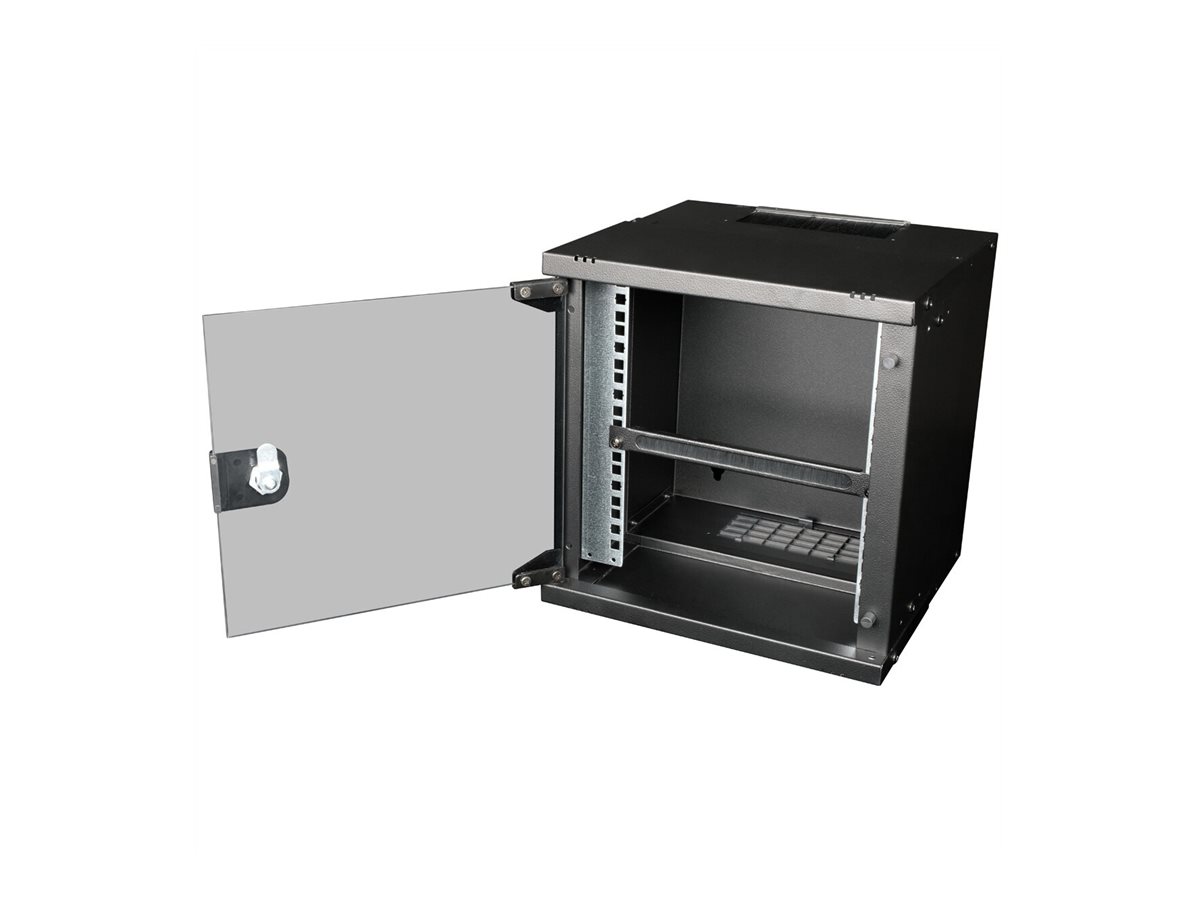 ROLINE Kabeleingangsplatte für Rack - mit Bürstenstreifen - Jet Black, RAL 9005 - 0.5U - 25.4 cm (10")