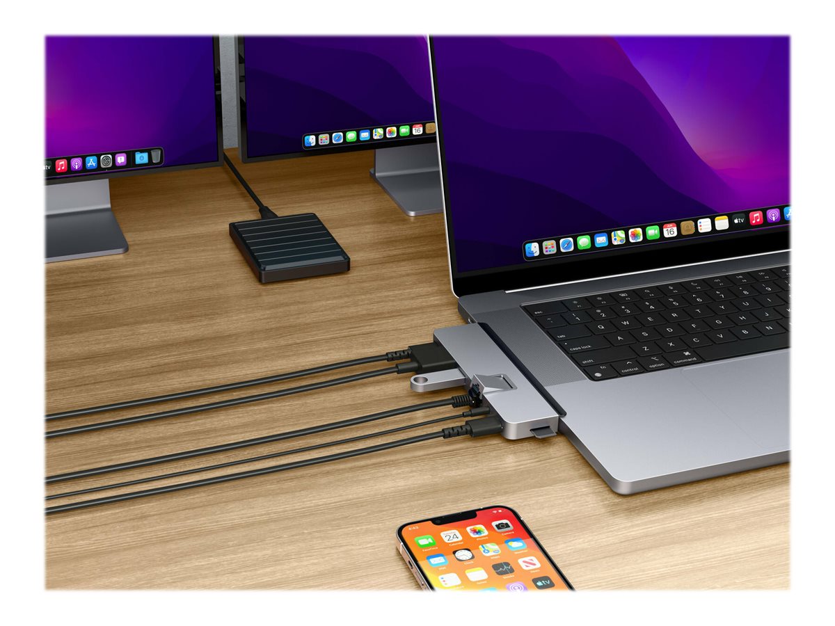 TARGUS HD7-IN-2 USB-C HUB FOR MBPRO21 (HD575-GRY-GL)