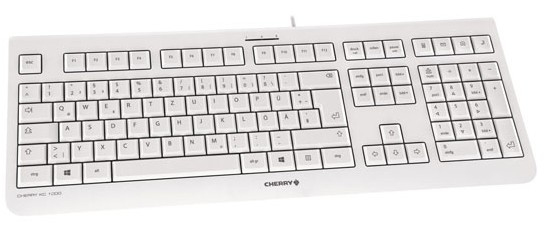 Cherry KC 1000 - Tastatur - Schwarz - TL: Schweiz, QWERTZ, Ansicht 4