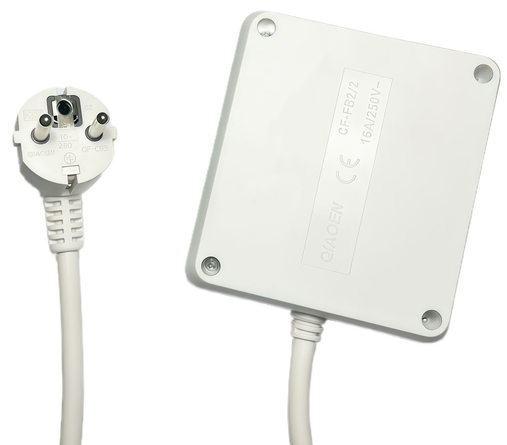 MicroConnect 4-way Power Strip Square French Type E White - Steckdosenleiste, Ansicht 2