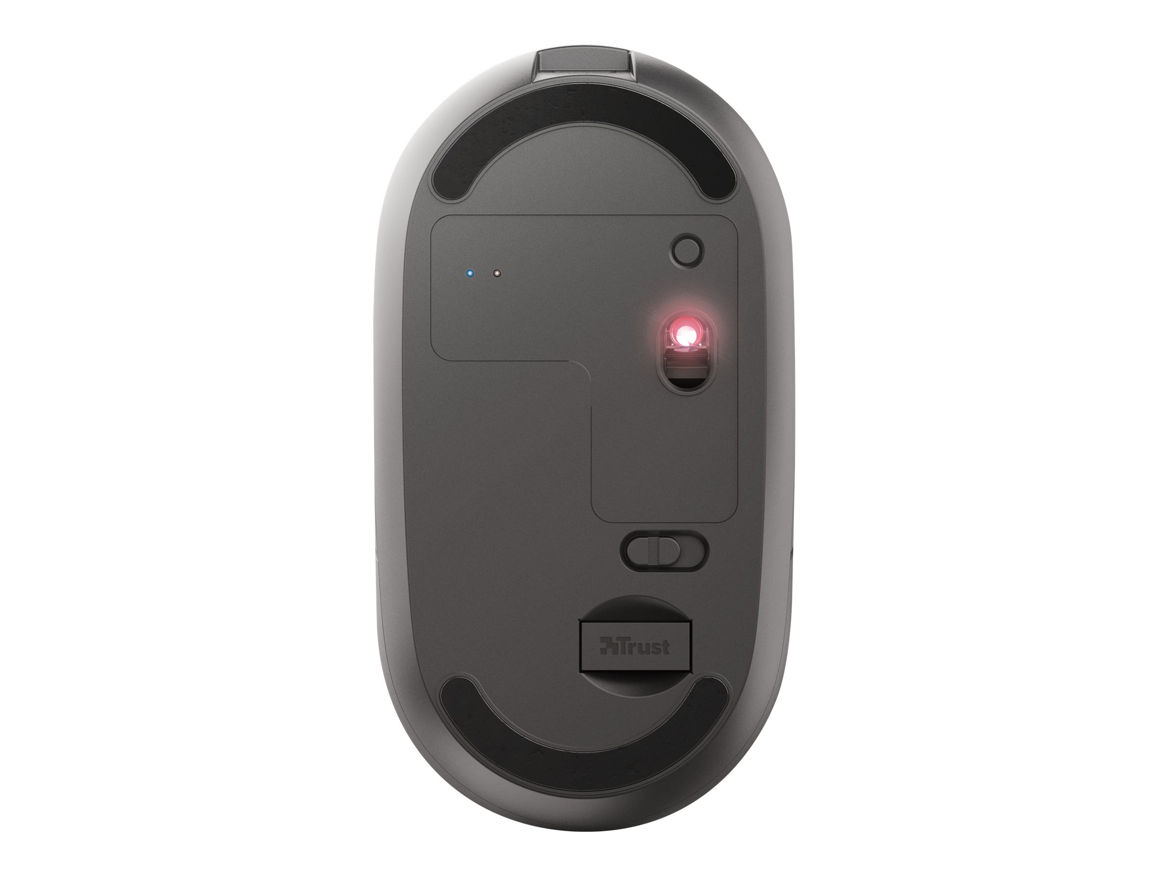 Trust Puck - Maus - rechts- und linkshändig - optisch - 4 Tasten - kabellos - Bluetooth 2.4 GHz - kabelloser Empfänger (USB)