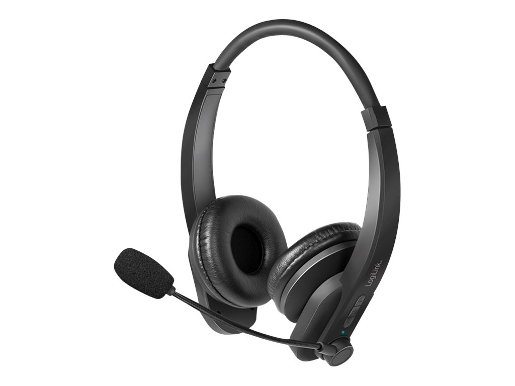 LogiLink Headset - On-Ear - Bluetooth - kabellos