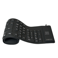 LogiLink Flexible Waterproof - Tastatur - PS/2 USB - Tastatur - 106 Tasten