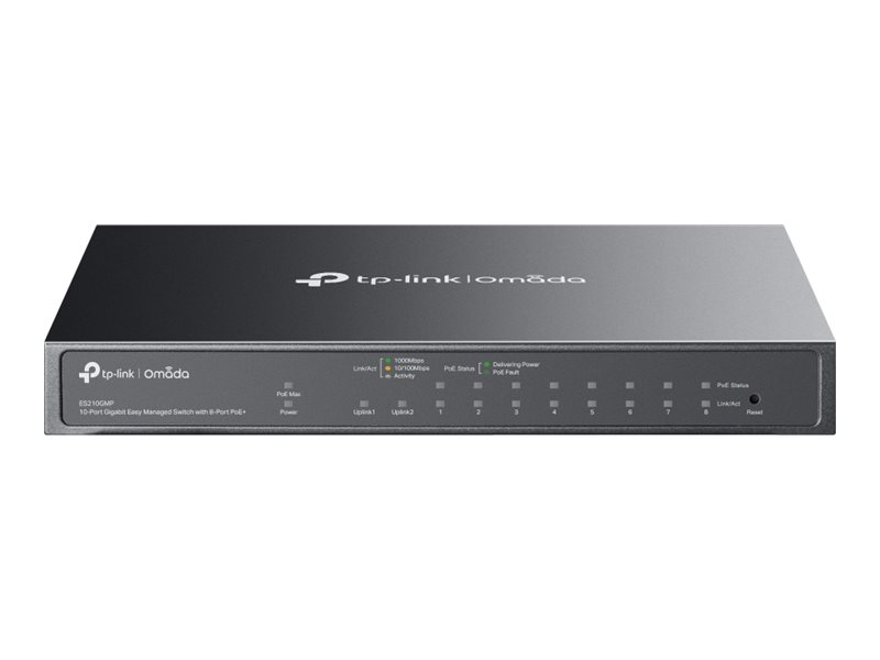 TP-LINK Omada ES210GMP V1 - Switch - managed - 8 x 101001000 (PoE+)