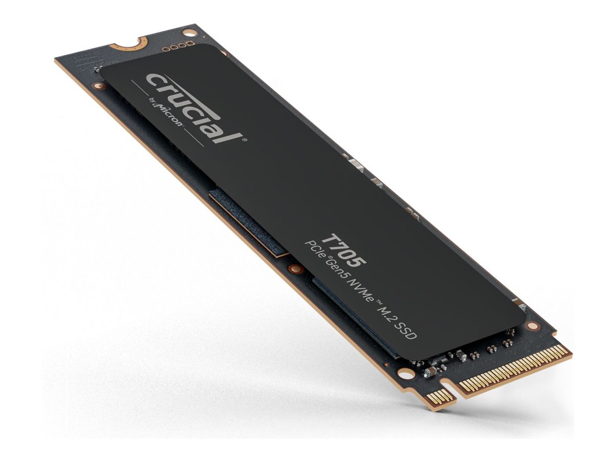 Crucial T705                 1TB PCIe Gen5 NVMe M.2 SSD, Ansicht 3