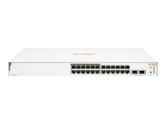 HPE Networking Instant On 1830 24G 12p Class4 PoE 2SFP 195W Switch - Switch - Smart - 12 x 101001000 + 12 x 101001000 (PoE+)