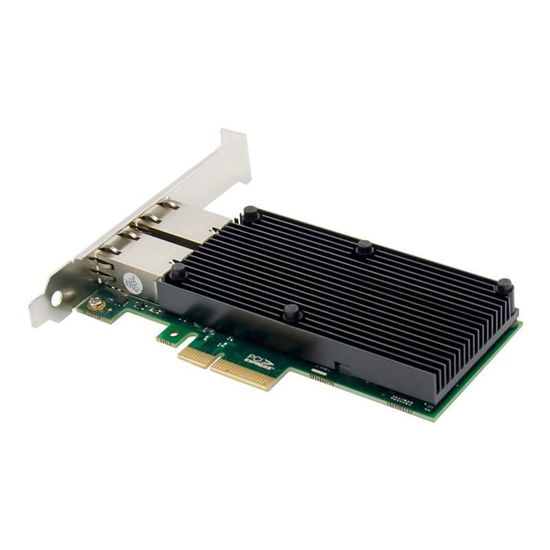 MicroConnect MC-PCIE-X550 - Eingebaut - Kabelgebunden - PCI Express - Ethernet - 10000 Mbit/s - Schwarz, Ansicht 2