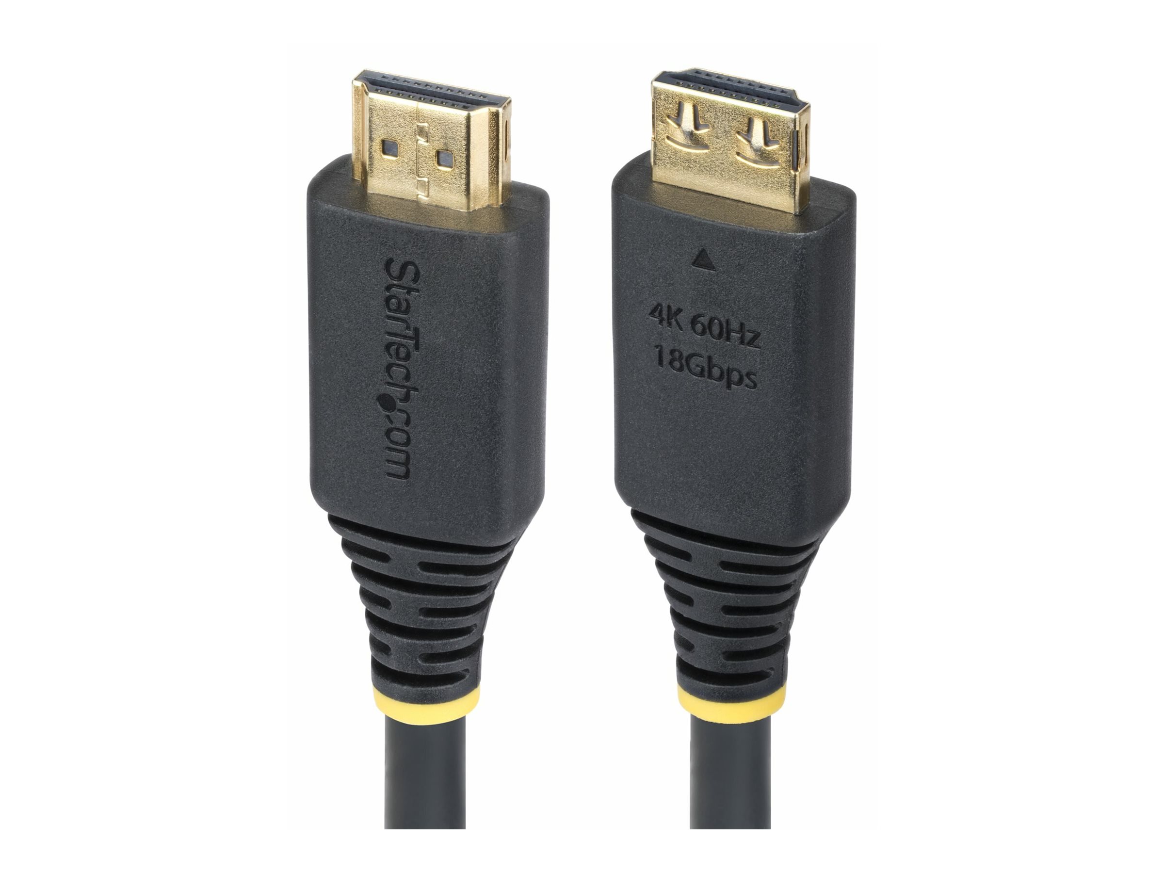 StarTech.com High Speed - HDMI-Kabel - HDMI männlich zu HDMI männlich - 2 m - abgeschirmt - Schwarz - halogenfrei, passiv, 4K60Hz-Unterstützung, 1440p (UWQHD)