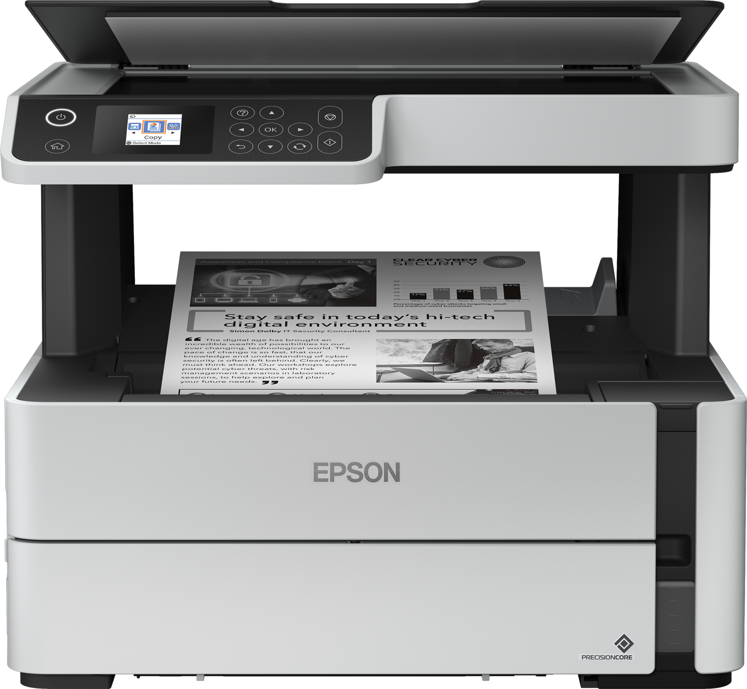 Epson EcoTank ET-M2170, Tintenstrahl, Monodruck, 1200 x 2400 DPI, A4, Direktdruck, Schwarz, Grau, Weiß