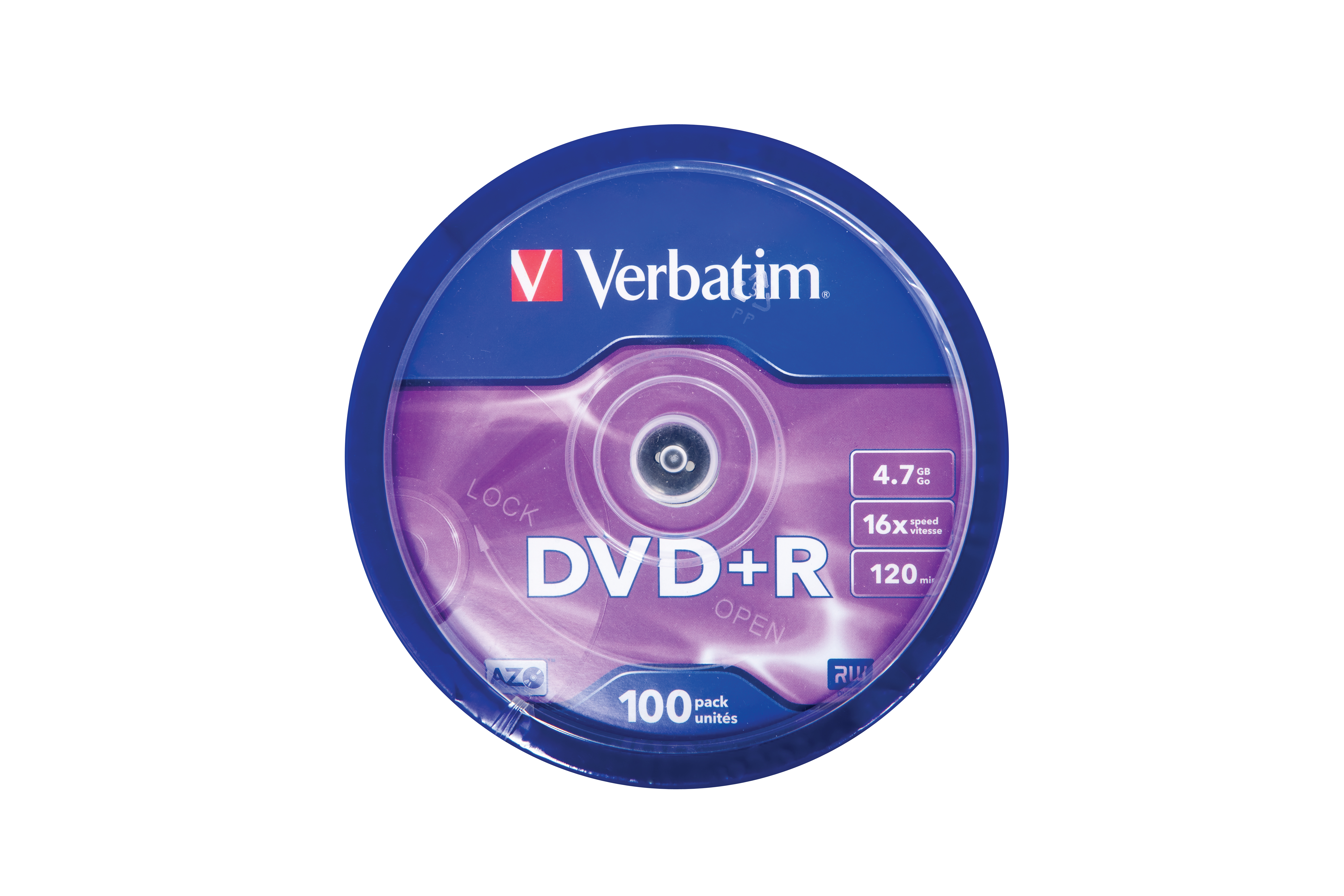 Verbatim 100 x DVD+R - 4.7 GB 16x - mattsilber, Ansicht 4