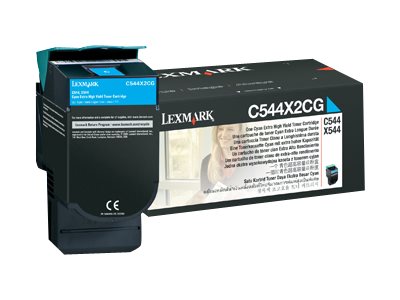 LEXMARK Toner cyan C544 4000 Seiten (C544X2CG)