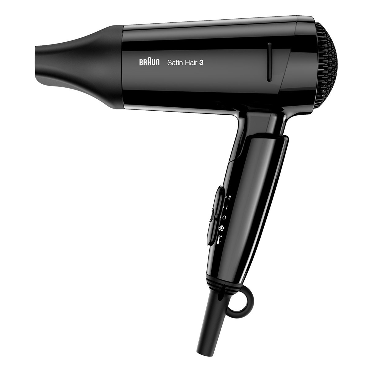 Braun Satin Hair 3 HD350 - Schwarz - Monochromatisch - Hängeschlaufe - Schieber - 1600 W - 1 Stück(e), Ansicht 2