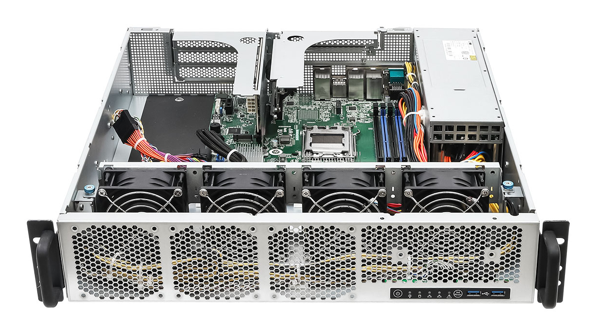 ASRock Barebone 2U Single Sockel AM5 2U1G-B650 - Server-Barebone - Barebone, Ansicht 3