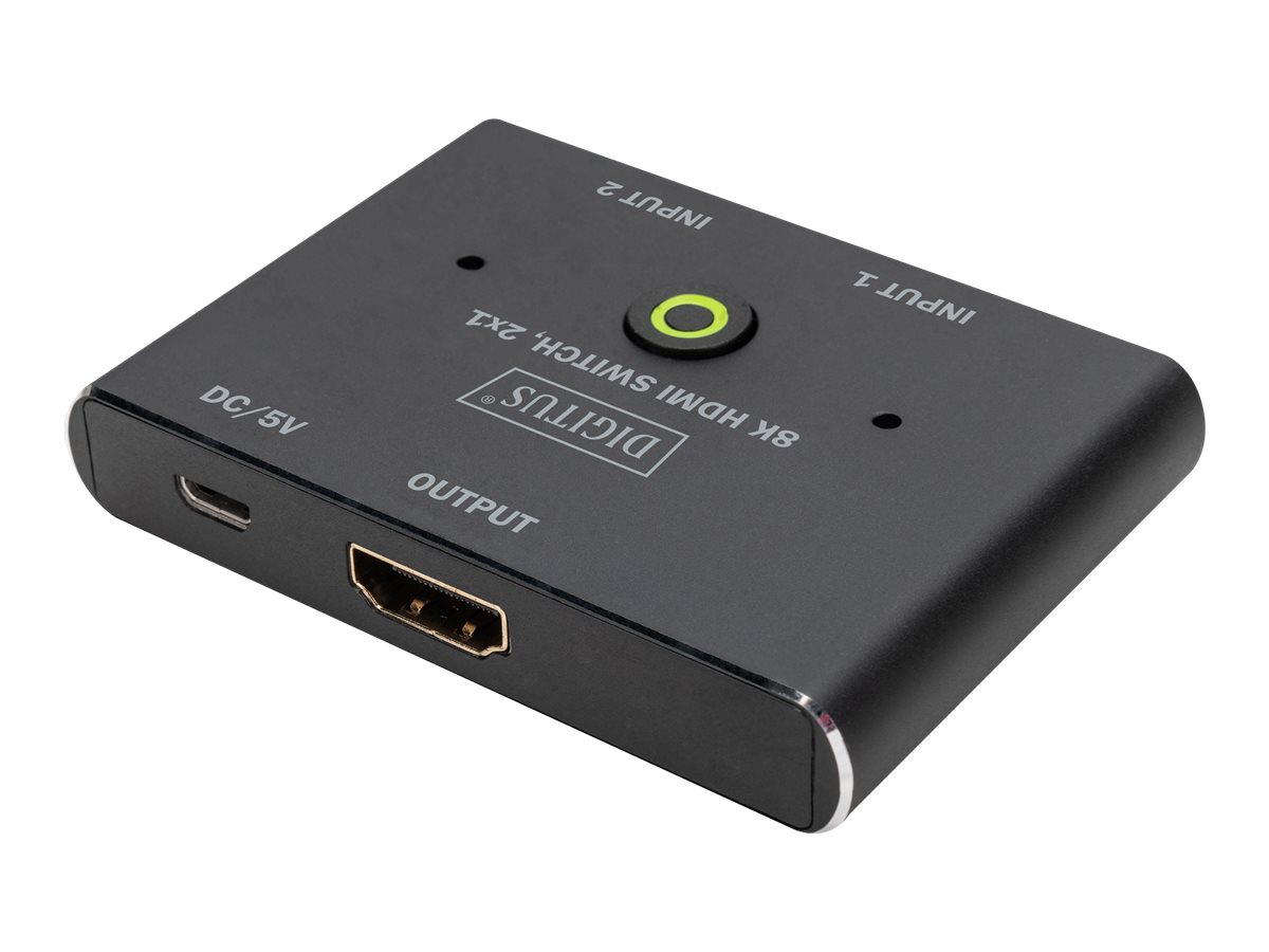 DIGITUS VideoAudio-Schalter - 8K - 2 x HDMI
