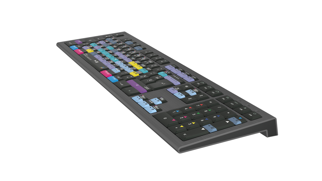 Logickeyboard ASTRA 2 - Volle Größe (100%) - Kabelgebunden - USB - Scherenschalter - Schwarz - TL: Französisch, AZERTY, Ansicht 4